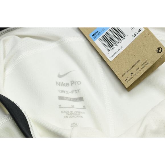 NEW Nike Pro Dri-FIT Men's Base Layer Compression Pants Regular Size M White New - Picture 6 of 8